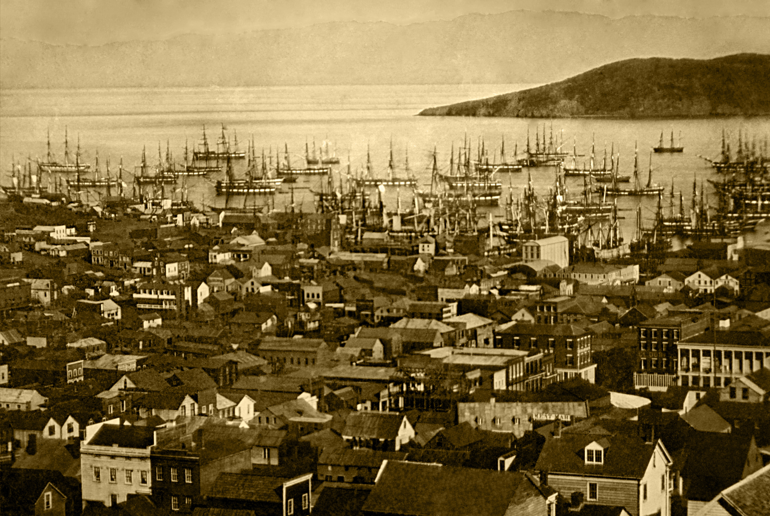 San Fran Harbor in the 1840s