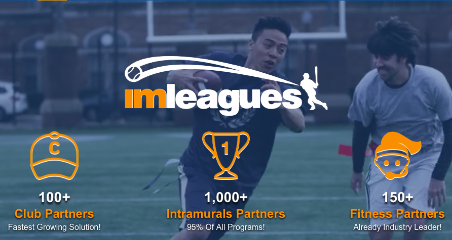 an image of the IMLeagues homepage