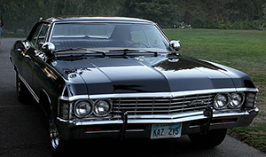 A black 1967 Chevrolet Impala