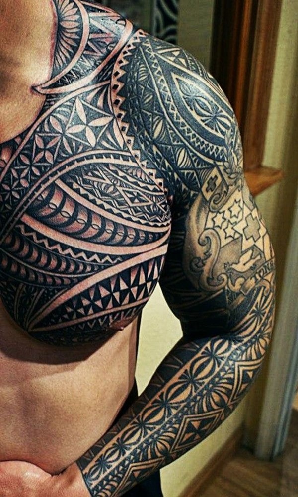 Photo of a Polynesian tattoo