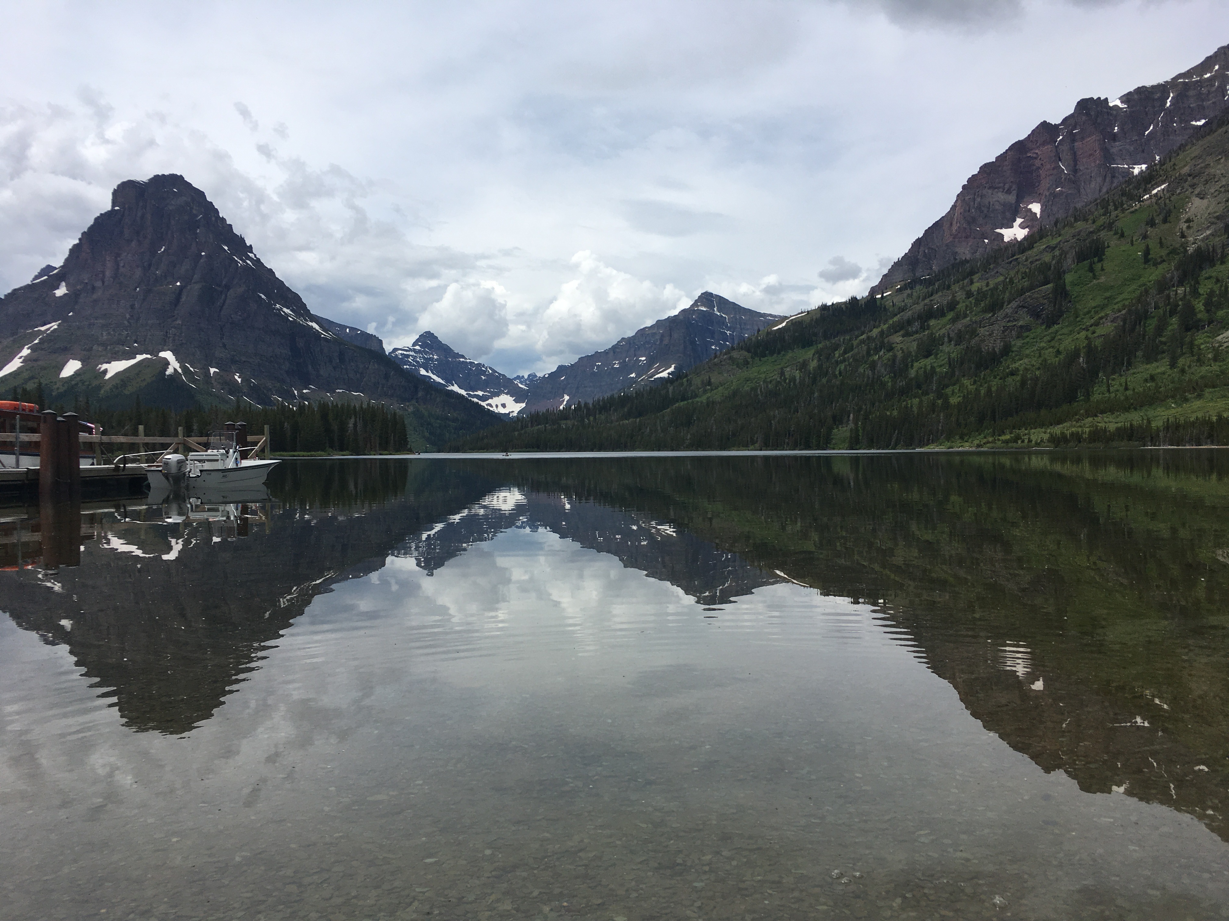 mountains and lake