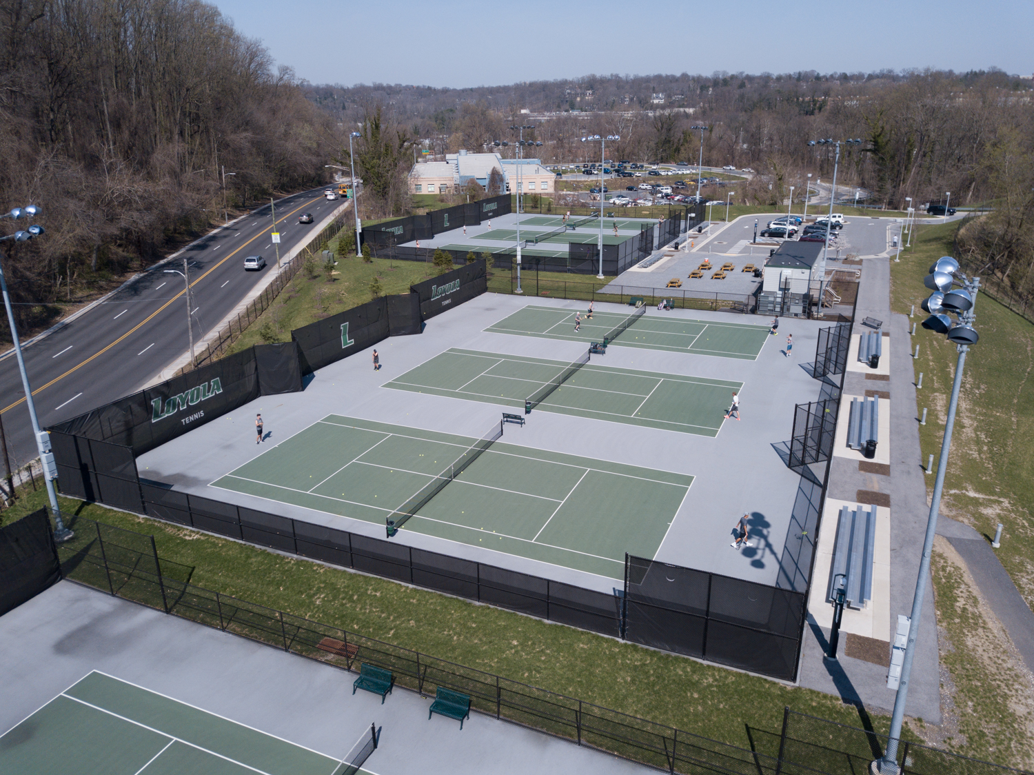 View of Courts 1 through 5