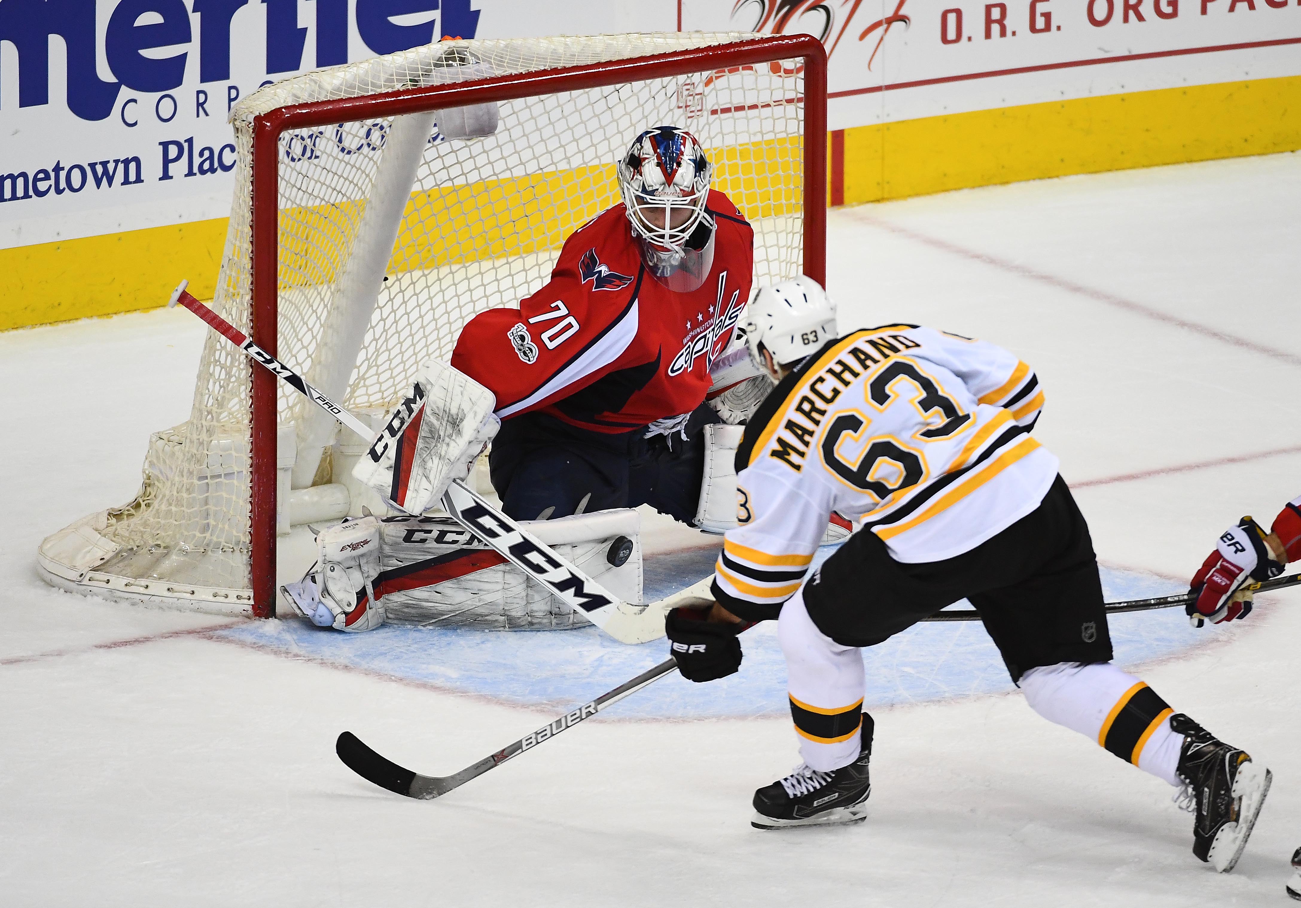 Goalie making an important save 